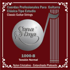 Cuerdas Profesionales para Guitarra Clásica Tipo Estudio, Mod.1000-B