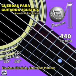 Cuerdas para Guitarra Acústica o Electroacústica Premier, Mod. 440