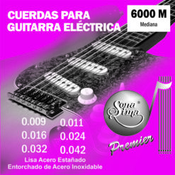 Cuerdas para Guitarra Eléctrica, Premier, Mod.6000-M