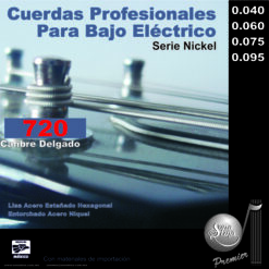 Cuerdas Profesionales para Bajo Eléctrico, Premier, Mod.720