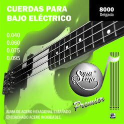 Cuerdas Para Bajo Eléctrico, Premier, Mod. 8000