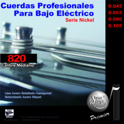 Cuerdas Profesionales para Bajo Eléctrico, Premier, Mod.820
