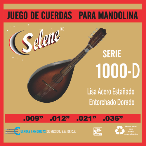 Cuerdas para Mandolina, Mod.1000-D