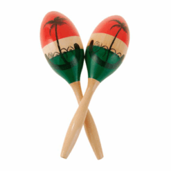 Maraca Tricolor de Madera