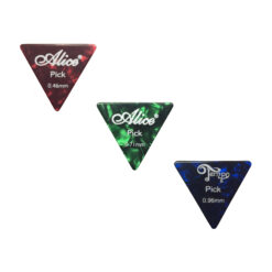 Púa Triángulo Alice, Colores Surtidos. (Paq. de 25 pzas.)