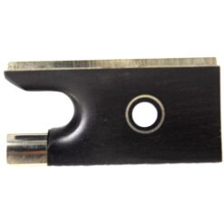 Talón De Ébano para Arco de Violín 4/4, con Incrustación de Abulón, Doble Ojo