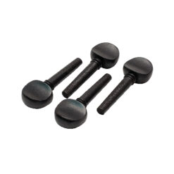 Clavija Para Violín de Madera Color Negro (Paquete de 4 Piezas)