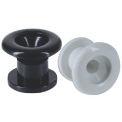 Botón de plástico para Tahalí, Colores Blanco, Negro y Marfil (2 piezas)