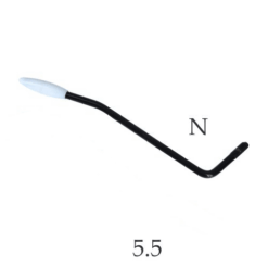 Brazo para Tremolo Negro Con Punta Blanca 5.5