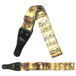 Strap Tempo para Guitarra, Figura Partitura Retro.