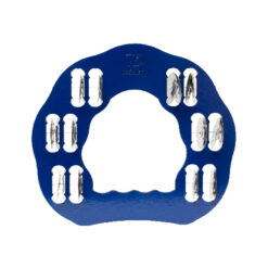 Pandero Plano Redondo Chico Plastificado Azul.