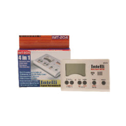 Afinador y Metrónomo Electrónico INTELLI para Instrumentos Musicales, 4 en 1.