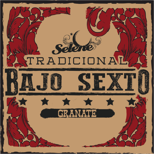 Jgo. de Cuerda Rojo "Granate" para Bajo Sexto, Mod. GRBS