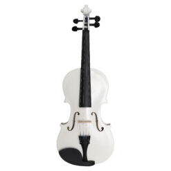 Violin de 4/4 Laminado Color Blanco (barbada, brea, tiracuerdas metalico con tensores y arco)