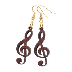 Par de Aretes figura de Nota Musical.