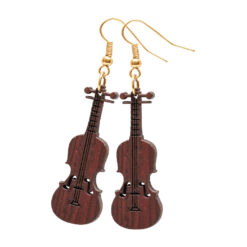 Par de Aretes con Figura de Violín.