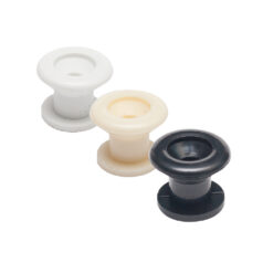 Botón de plástico para Tahalí, Colores Blanco, Negro y Marfil (2 piezas)