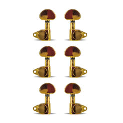 Maquinaria Dorada Para Guitarra Eléctrica (3+3) K-817 D